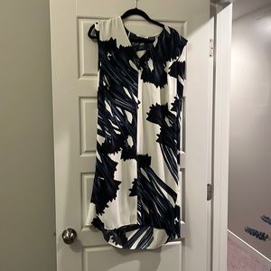 NWOT HALSTON NAVY FIT AND FLARE